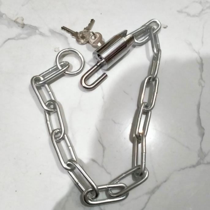 gembok rantai 60cm kunci Rante pagar