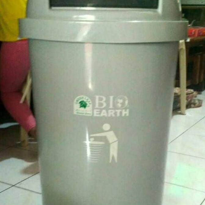 TEMPAT SAMPAH GOYANG 50 LITER BIO GREEN LEAF 2150