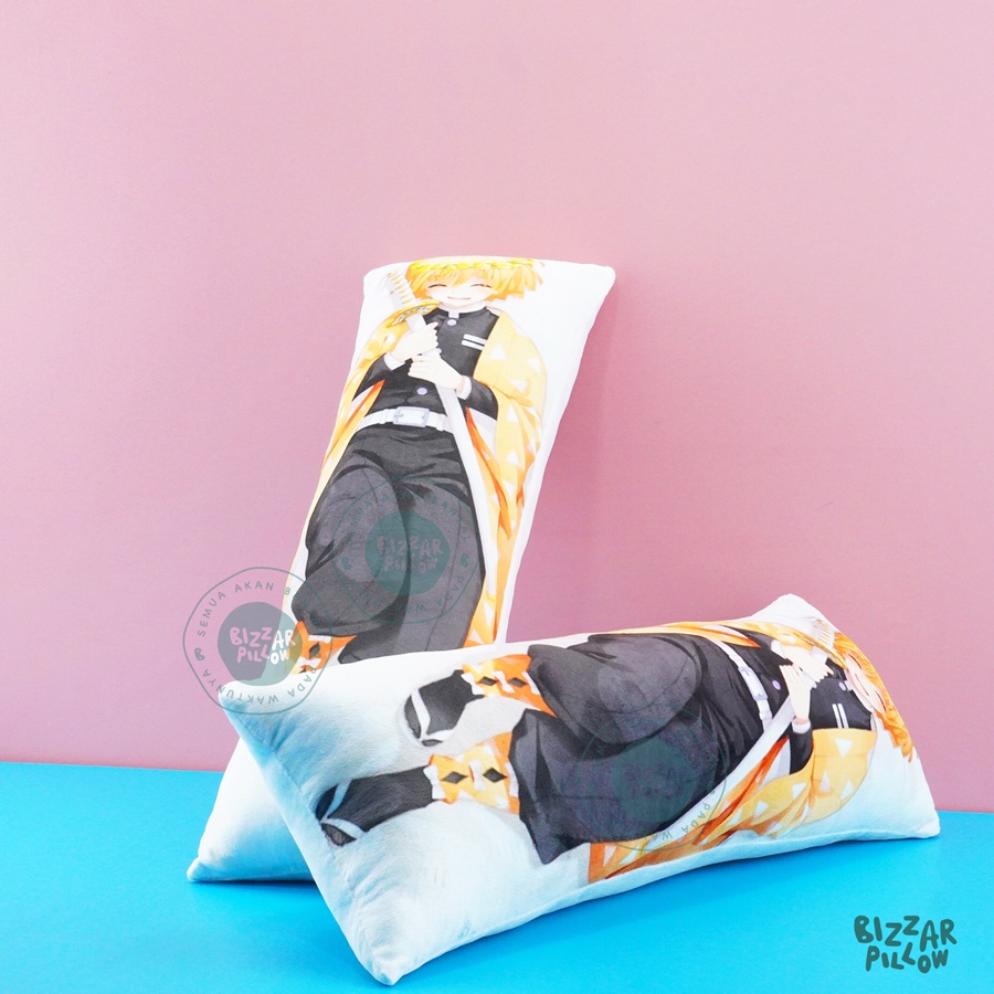 RB Bizzarpillow Bantal Waifu Dakimakura Custom Jujutsu Kaisen / AOT / Demon Slayer size M BZ302 AST