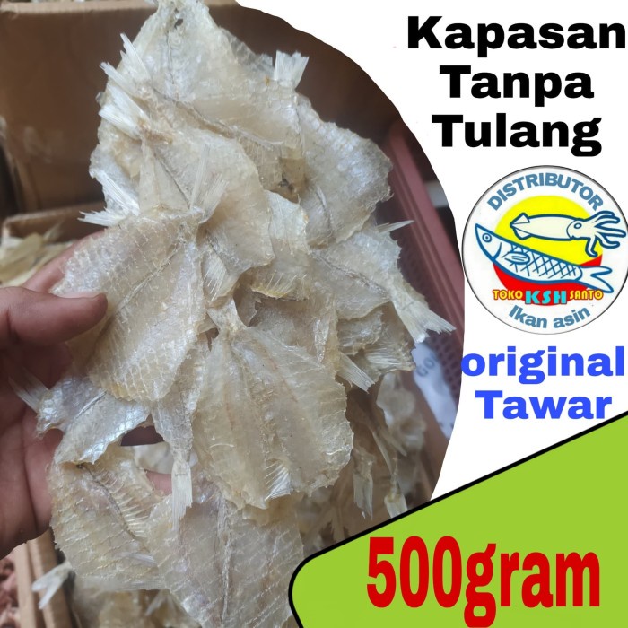 

Ikan Asin Kapasan Tawar Tanpa Tulang-500Gram