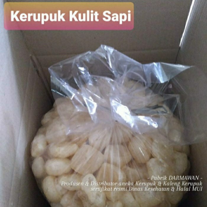 

Kerupuk Kulit Sapi Asli! Enak Asin & Murah (900 Gram)