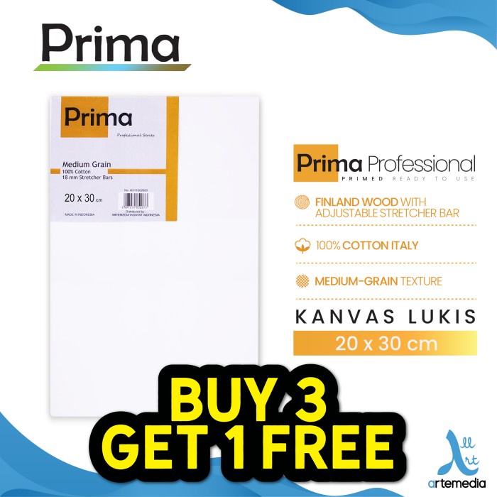 

Kanvas Lukis Prima Professional 20X30Cm Cotton Canvas