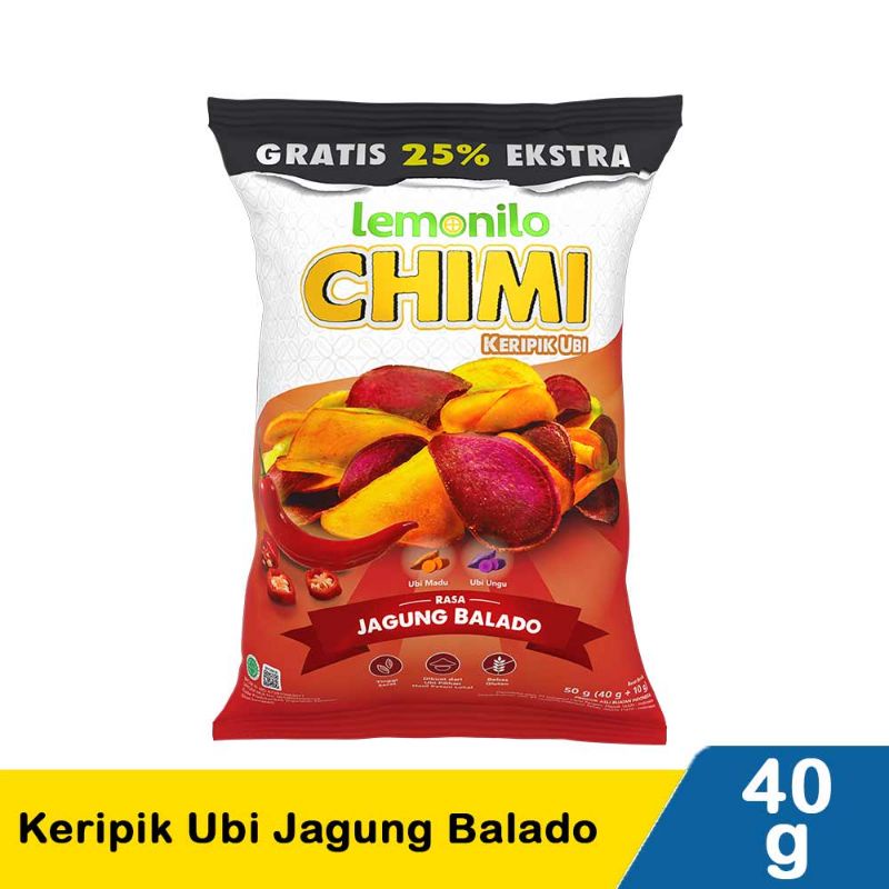 

Lemonilo Chimi Keripik Ubi Jagung Balado 40G