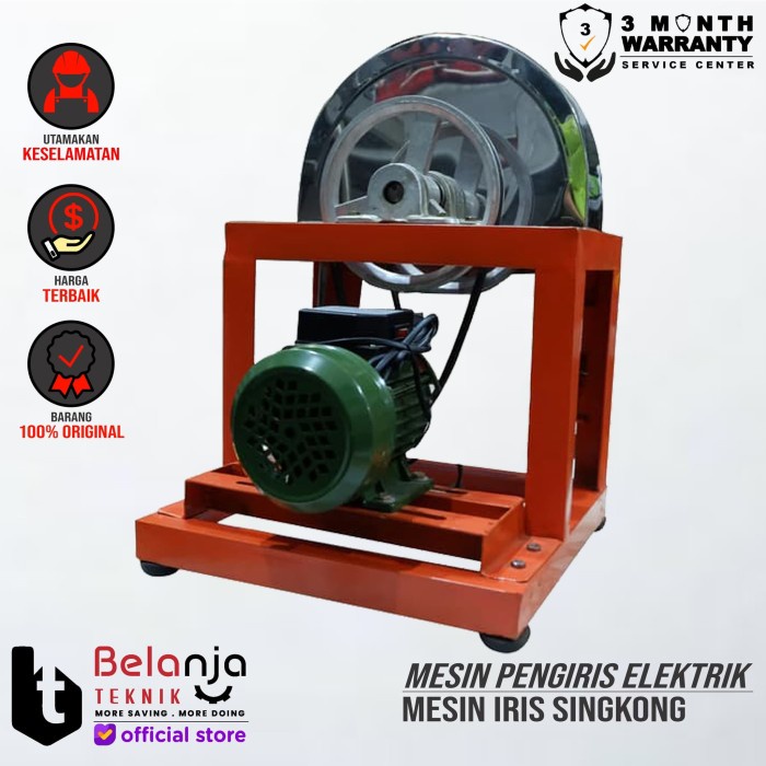 

Keripik - Mesin Pengiris Elektrik - Iris Keripik Singkong - Ubi - Kentang