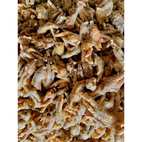 

Keripik - Keripik Ceker Ayam Crispy 1Kg Kriuk Cikruh Original & Pedas Jeruk