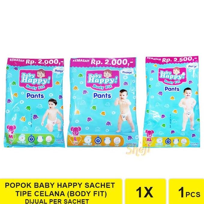 BIG SALE  Pempers Baby Happy Pants Renceng M/L/XL Isi 6PCS / Popok Bayi Sekali Pakai