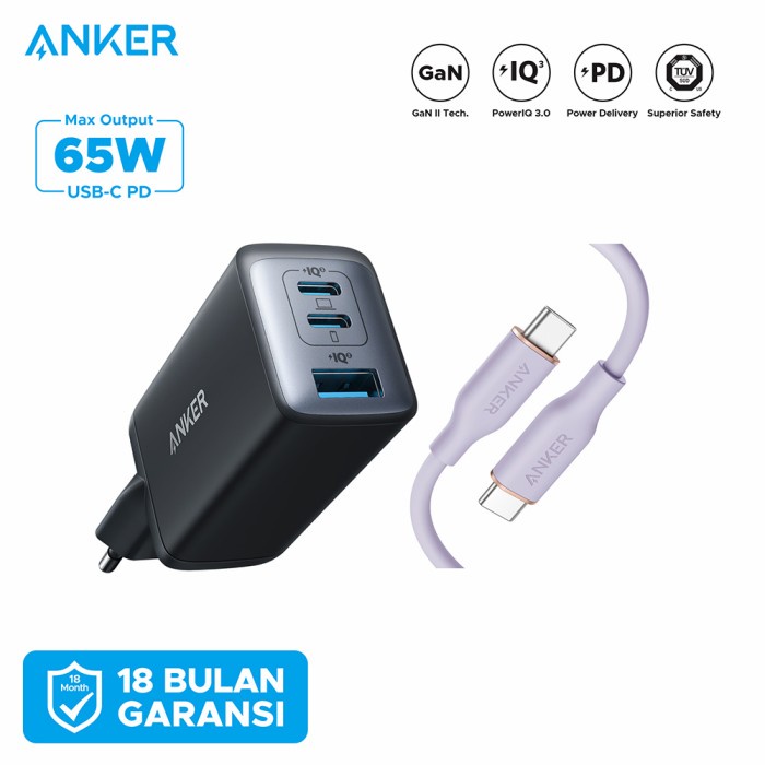 Wall Charger Anker Powerport Nano Ii 65 Watt -A2667