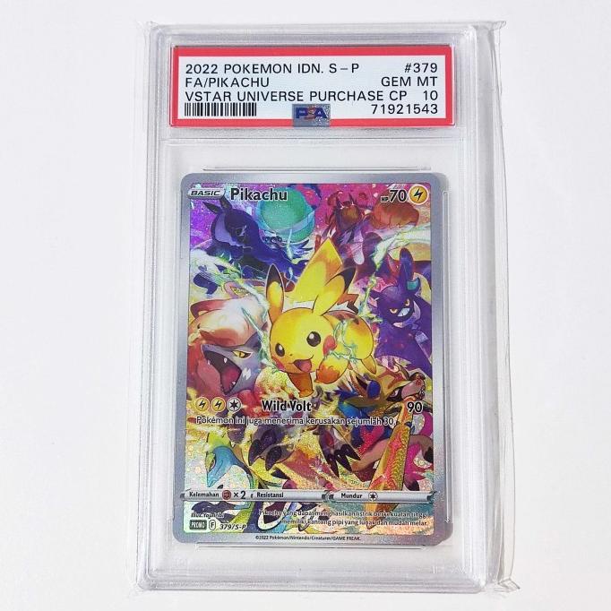 Pikachu 379/S-P Promo VSTAR Semesta PSA 10 - Graded Pokemon Card Indo