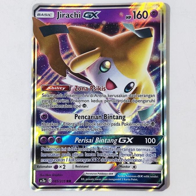 Jirachi GX 085/205 AC3a - Kartu Pokemon Indonesia