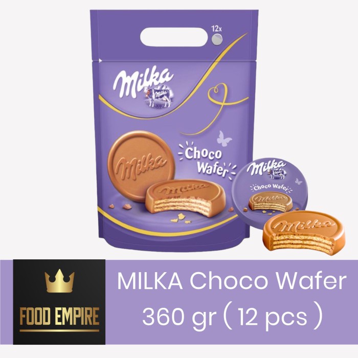 

Biskuit Wafer - Milka Choco Wafer Biscuit Collection 360Gr Biskuit Cokelat Isi 12Pcs