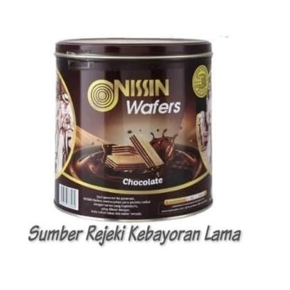 Biskuit Wafer - Terbaik Biskuit Nissin Wafer Cokelat Kaleng Bulat / 1 Karton / 6 Pcs /