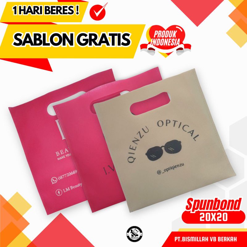 

Tas Spunbond Flat Oval Press Minimalis | FOP 20.20