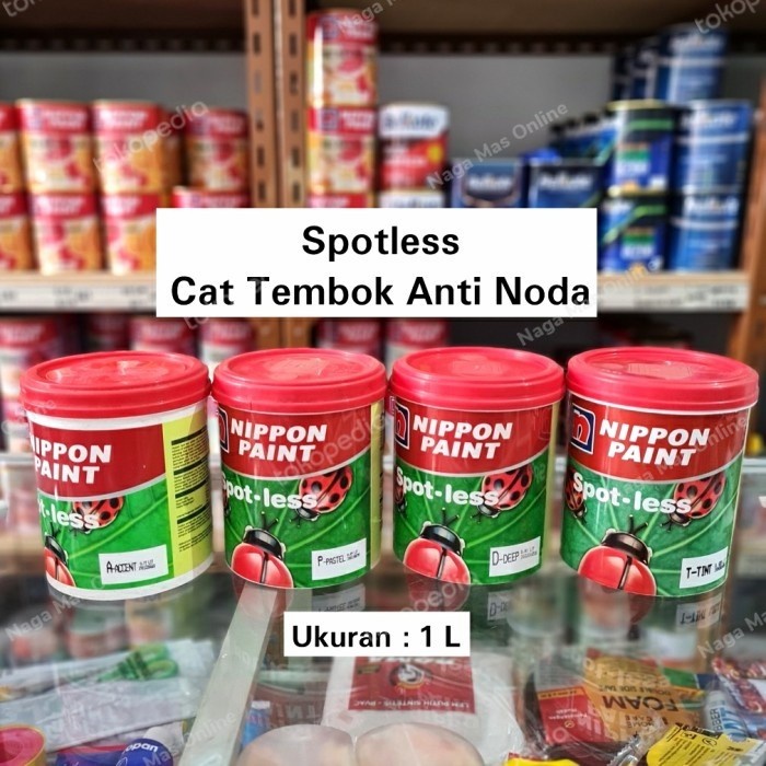 Spotless Nippon Paint 1 L / Cat Tembok / Cat Air / Cat Anti Noda