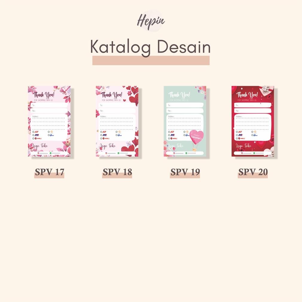 

stiker pengiriman/stiker label resi/custom design VALENTINE/murah