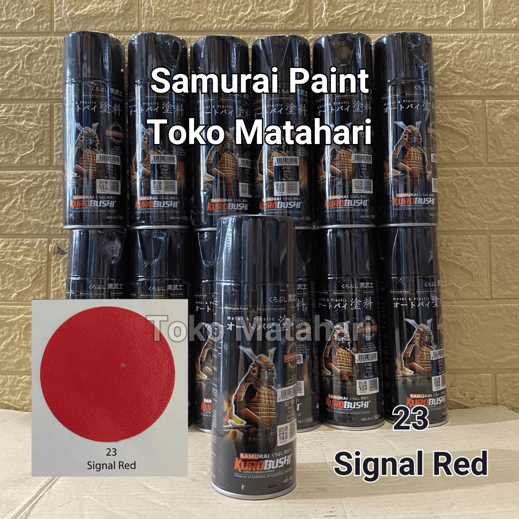 Samurai 23 Signal Red Merah Cat Semprot Samurai Kurobushi