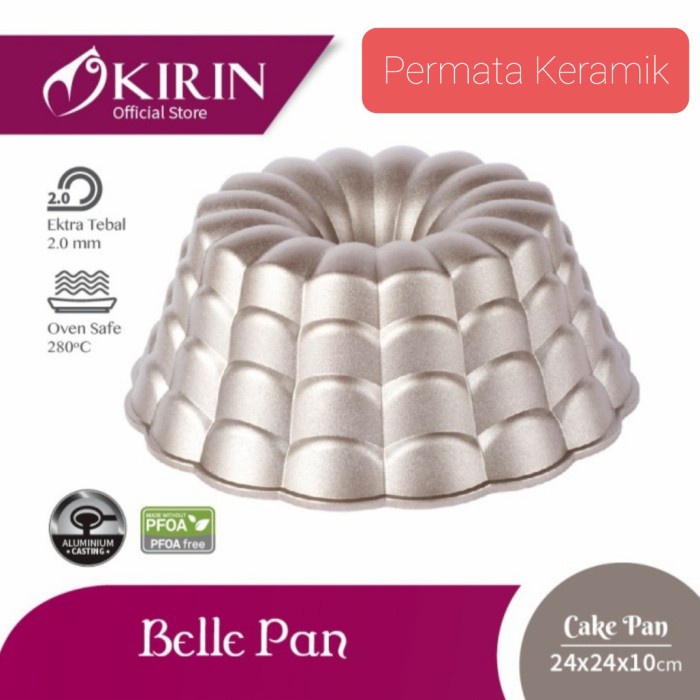 

✅Original Kirin Premium Cake Pan Belle Champagne Gold Die Cast / Loyang Kue Limited