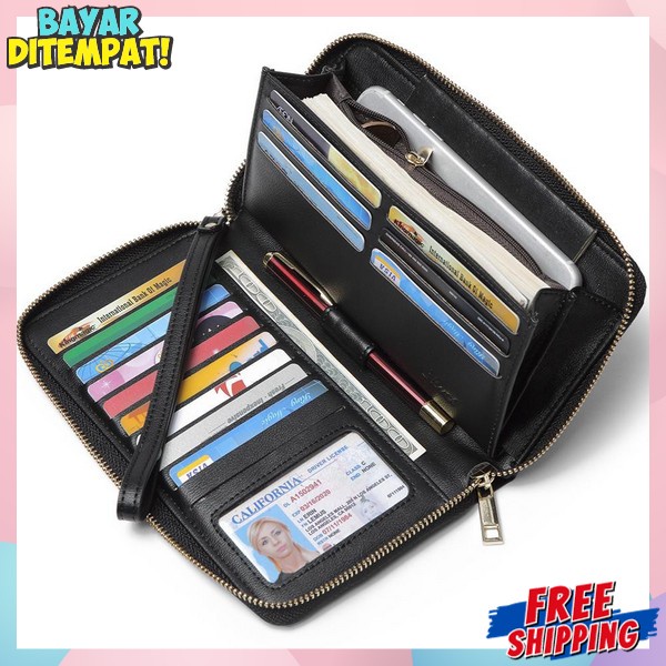 Sompet Gaya Baru Dompet Fashion Wanita Dimpet Resleting Perempuan Domped Ruang Banyak Dmpet Dompt Ka