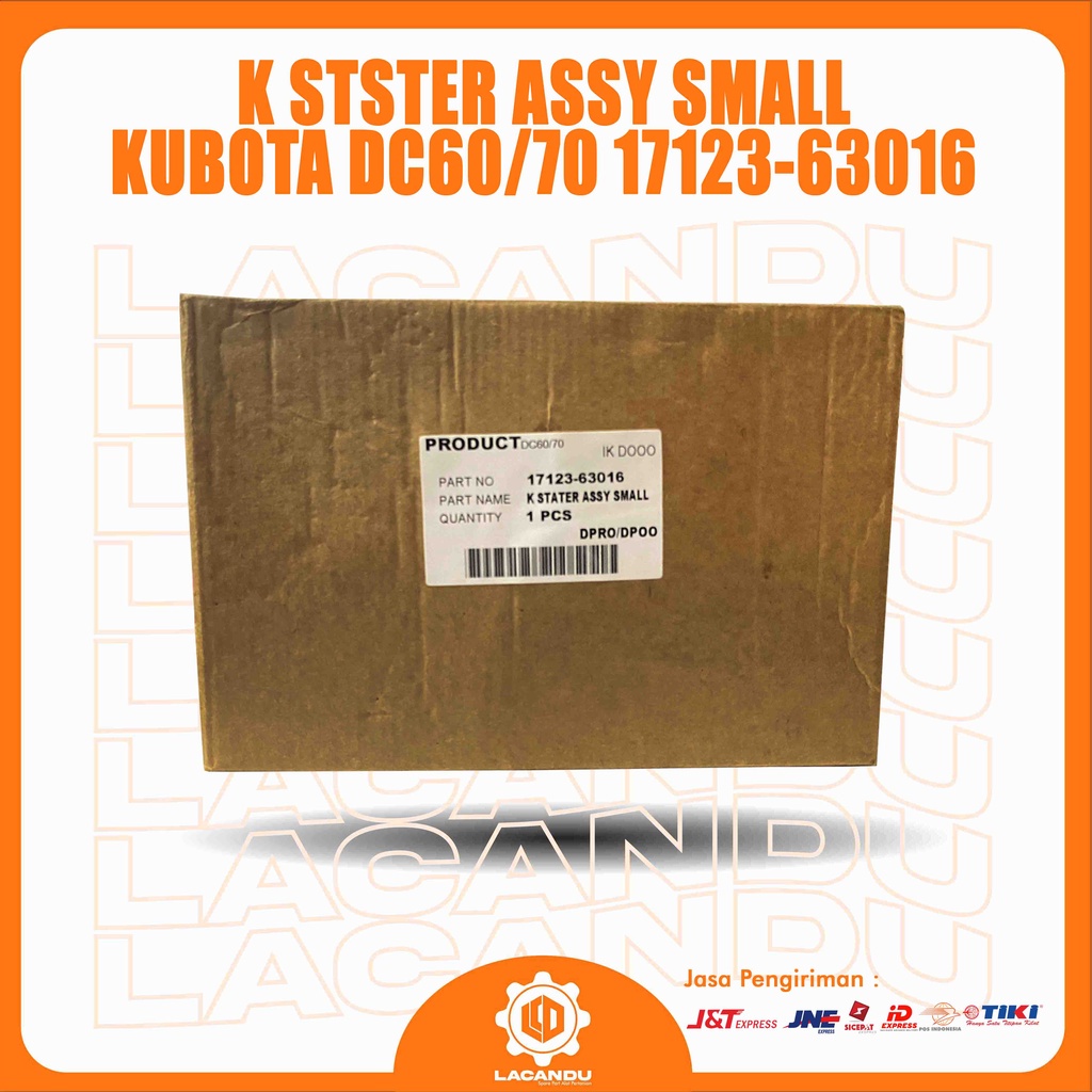 UNIVERSAL GDGARAGE K STARTER ASSY SMALL KUBOTA DC60/70 17123-63016 for COMBINE HARVESTER LACANDU