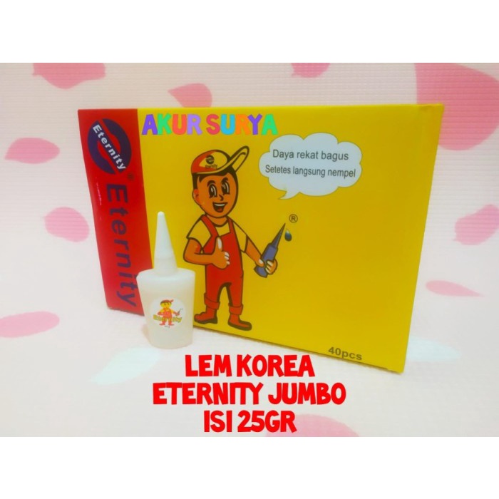 

25 Pcs Lem Korea Eternity Jumbo / Lem Setan Gambar Orang / Lem Alteco