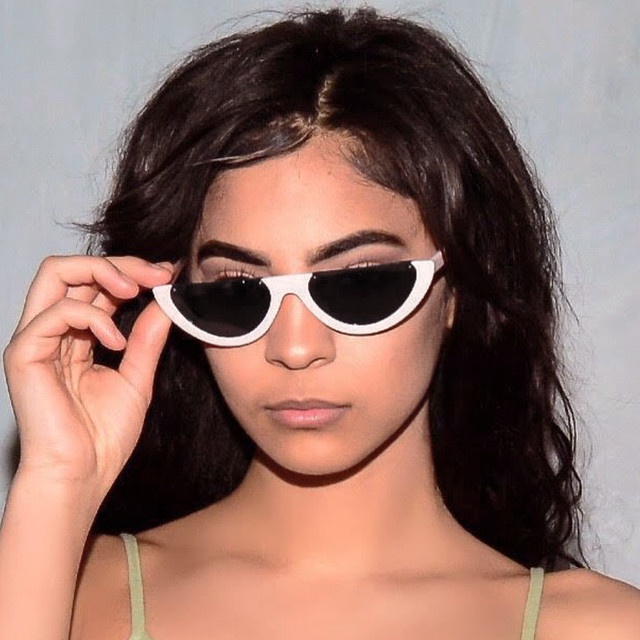 Kacamata Half Frame Cat Eyes Sunglasses