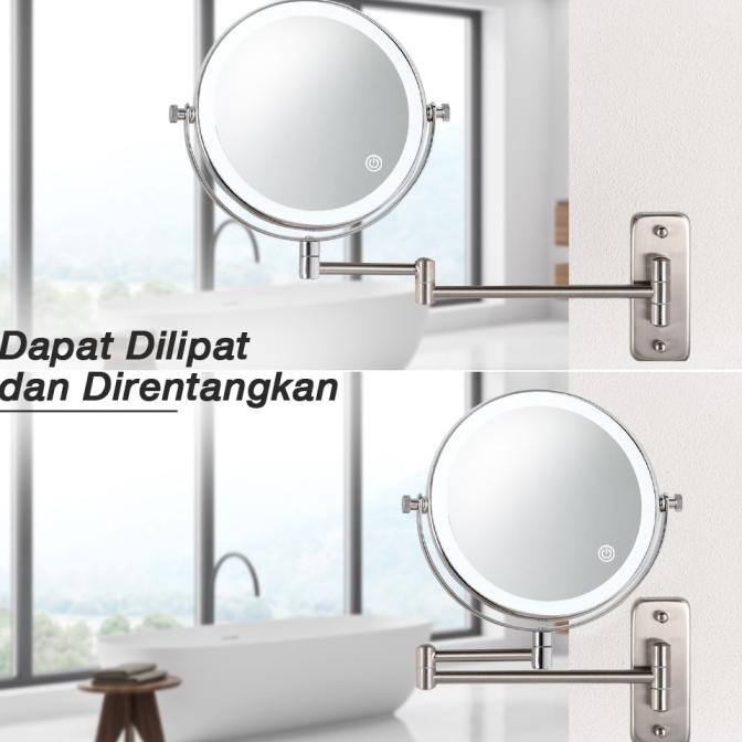 Cermin Kaca Glass Mirror Dinding Lipat Kamar Mandi Make Up Toilet