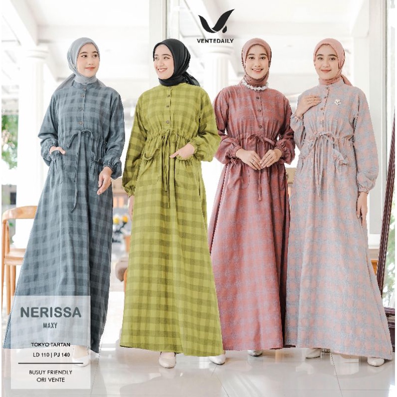 NERISSA MAXY WANITA // GAMIS MUSLIM WANITA JUMBO // ATASAN WANITA DRESS // GAMIS WANITA BUSUI FRIEND