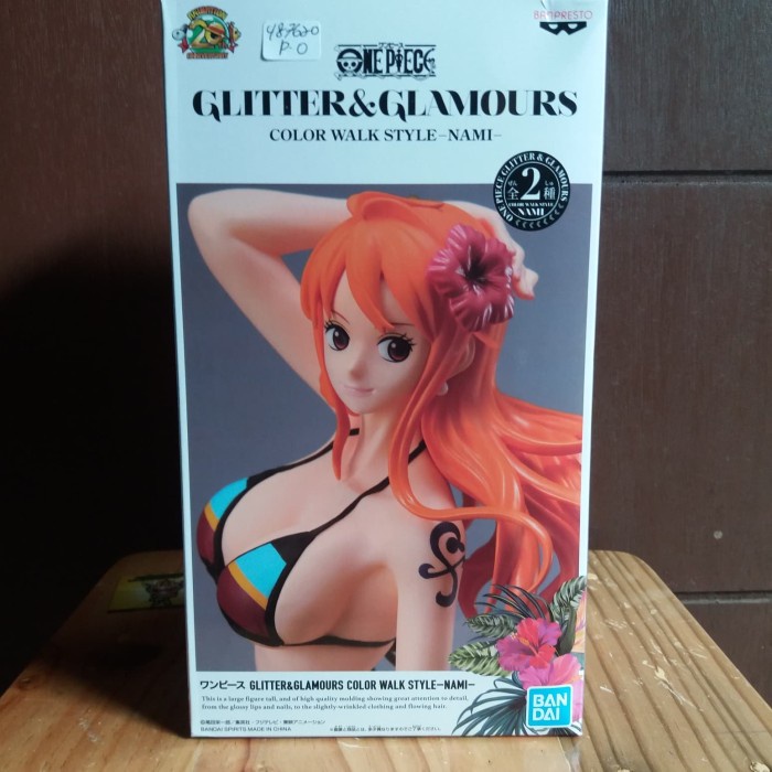 ✨Baru Nami Glitter  Glamours Gng One Piece Figure Color Walk Style Terbatas