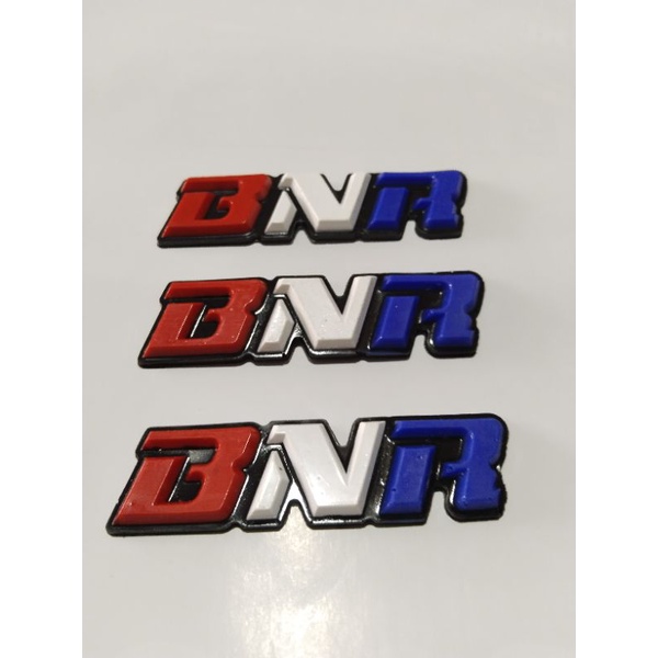 Logo BnR karet tiga pieces sangkar murai original bnr