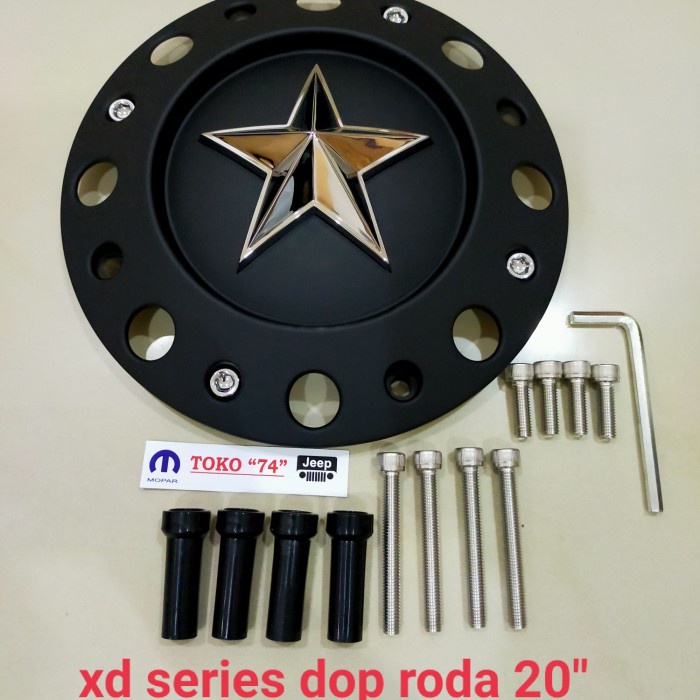 ✅New Ori Kmc Xd Series Tutup Dop Velg Roda Hitam Rock Star Dually 20Inchi Berkualitas