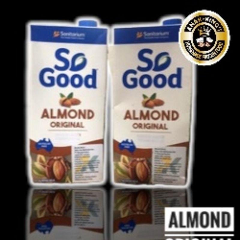 

So Good / Blue Diamond Almond Lk Unsweetened & .Vanilla 1 Liter / Susu Almond Halal Barista