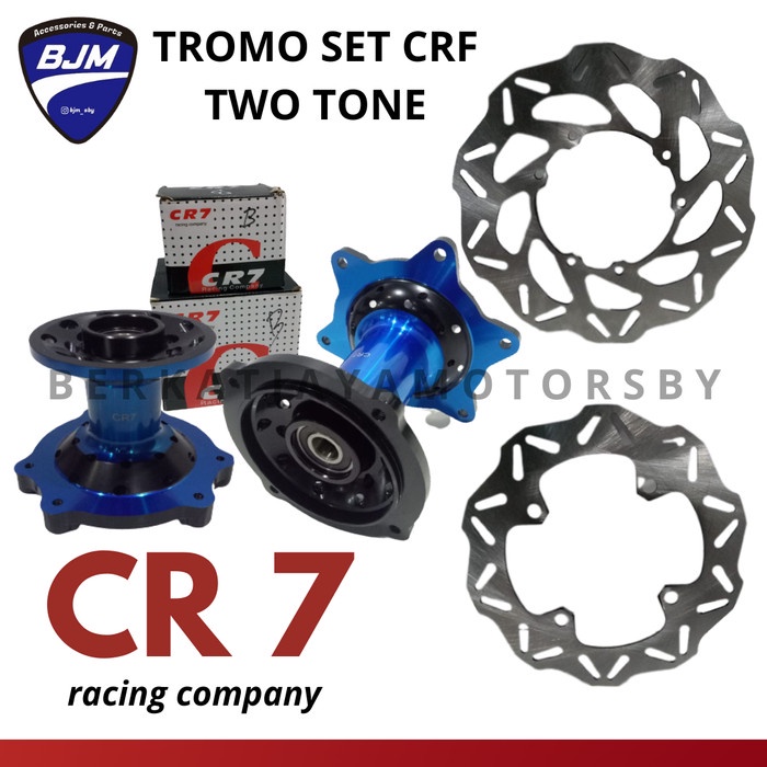 Ternampoll Tromol Set Depan Belakang Cr7 2 Tone Crf 150 L Hole 36 No Scarlet