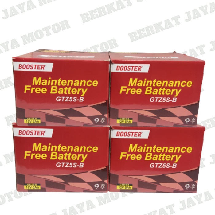 Ternampoll Aki Kering Federal Ftz5S / Booster- Bs Gtz5S/ Kharisma Supra X125 Beat