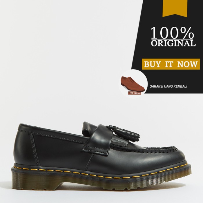 Promo 22209001 Loafer Original Dr. Martens Adrian Tassel Ys - Black Smooth