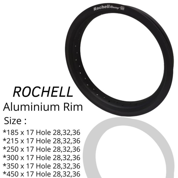 Ternampoll Velg Rim /Velg Ruji/Velg Motor Rochell Lubang/Hole 28 Ring 17 X 350