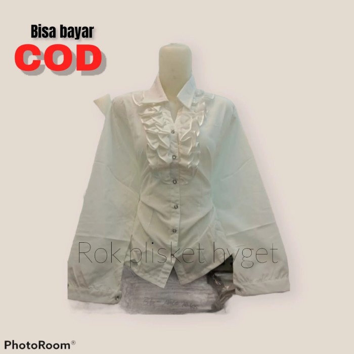 Kemeja Putih Wanita/Hem Kerja Wanita/Hem Putih Kerja