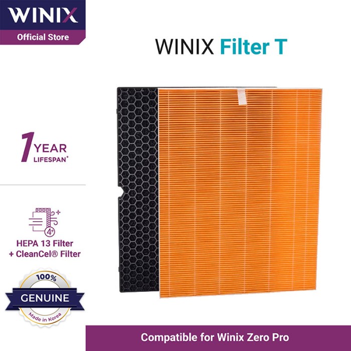 Winix Filter T - Filter Pembersih Udaran Filter + Hepa Filter