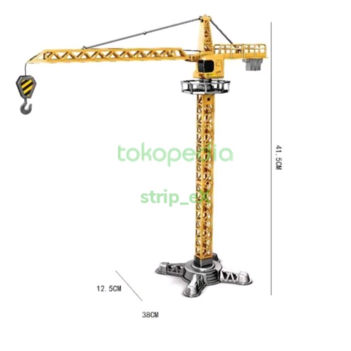 Promo Diecast Miniatur Mainan Kontruksi Tower Crane Skala 1:55