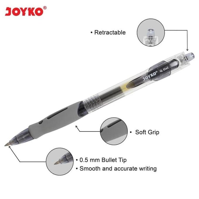 

Pulpen Joyko 0.5 mm Q Gel Pen Pena GP-265 Pena Ballpoint Jel 0,5