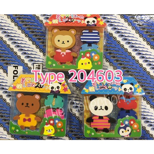 

Type 204603 Penghapus gonta ganti baju eraser