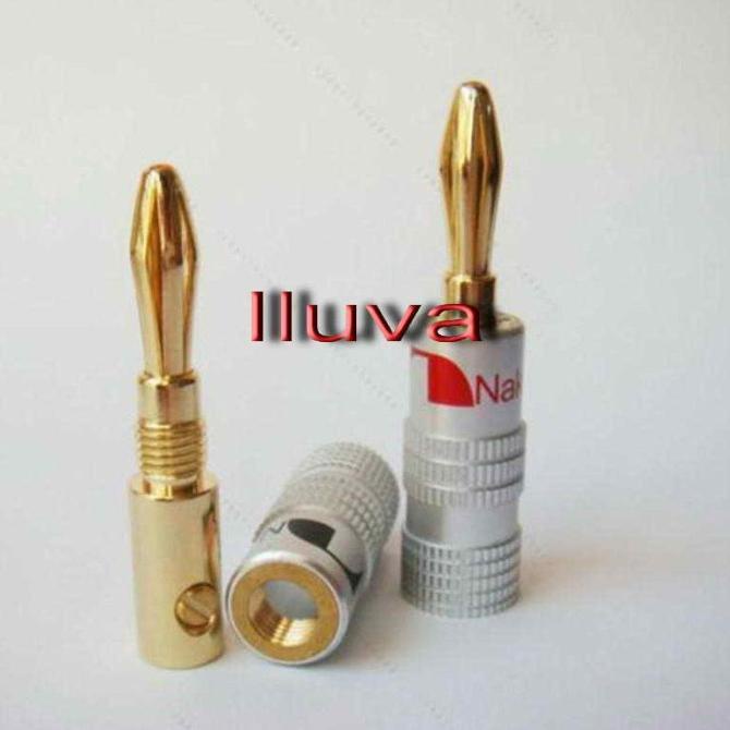 Jack Banana Nakamichi Buat Speaker Atau Amplifier Kualitas Taiwan