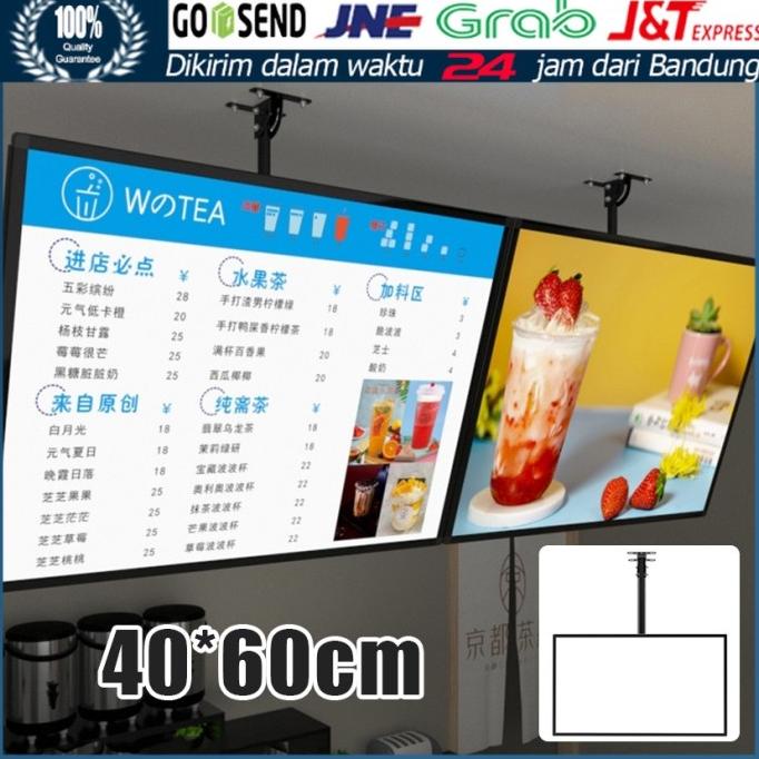 TERBARU  40x60Cm LED Cafe Menu Board LED Signboard | Light Board LED Light Box