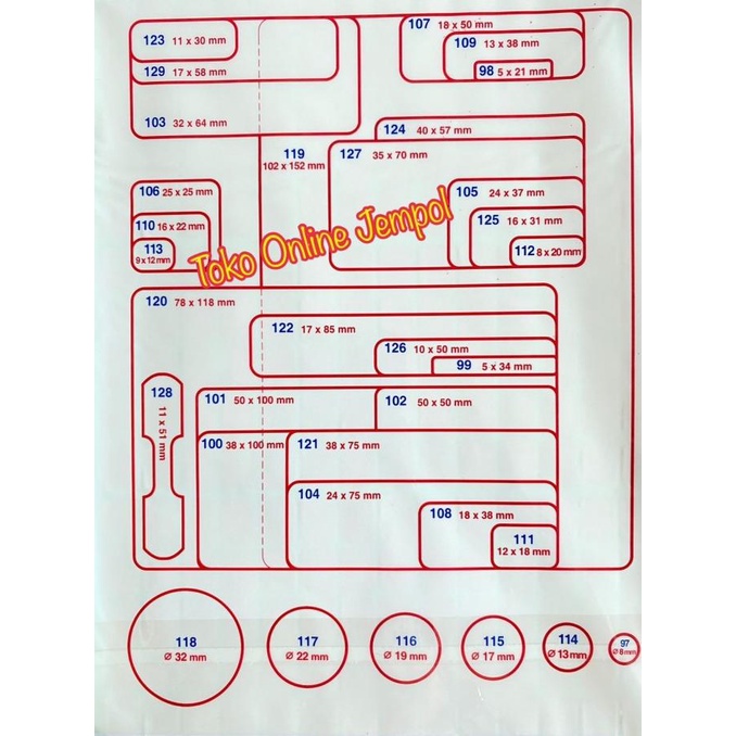 

BULAT 8mm Warna no.97 Label Tom and Jerry FLUORESCENT ATK1427TJ