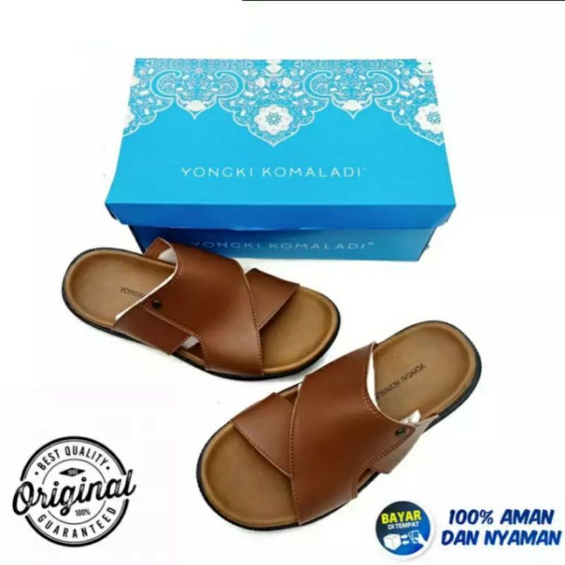 2023.. Sandal Pria Dewasa Yongki Komaladi//Sendal Pria//Alas Kaki Pria Dewasa//Sandal Slop