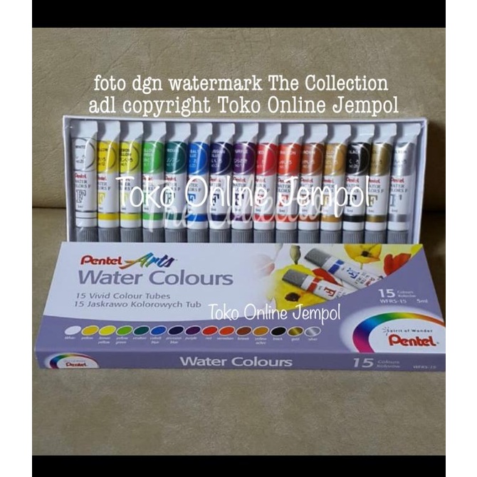 

ATK0319PT 15 warna Cat Air PENTEL WFRS 15 Watercolour Art color