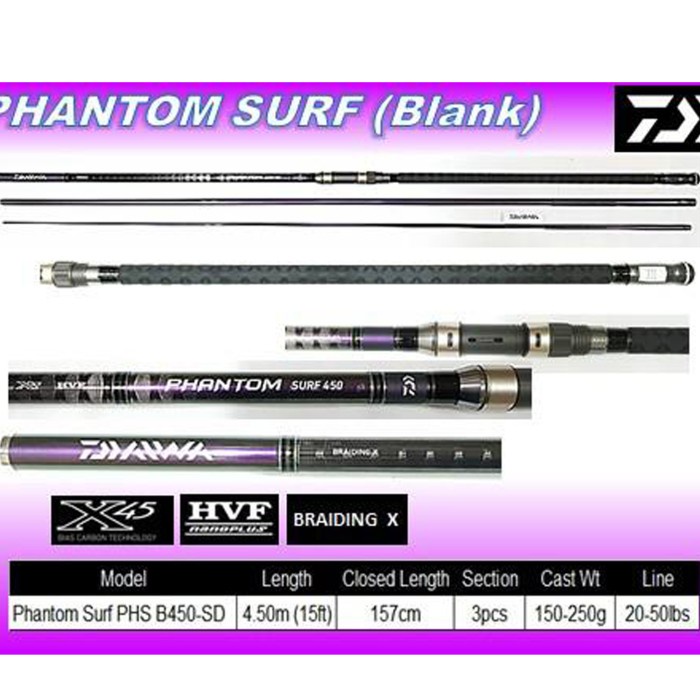 ✨Ready Joran Daiwa Phantom Surf 450 Sd Terbaru