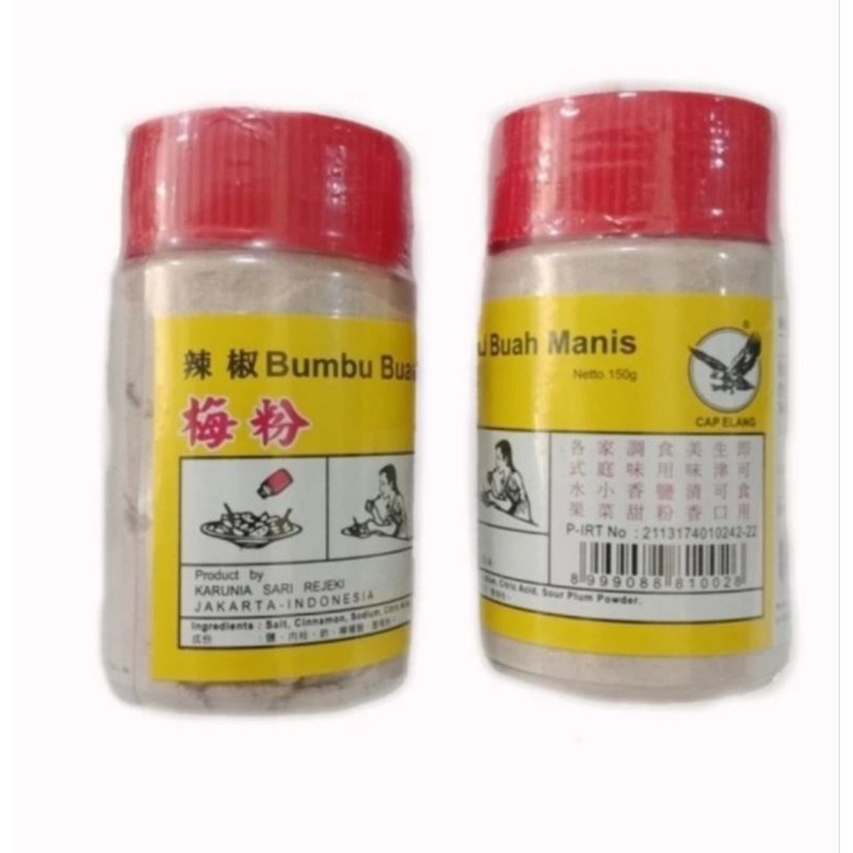 

Bumbu Buah Manis Asam Cap Elang 100gr / Bumbu Kiamboi / Garam Buah / Bumbu Rujak