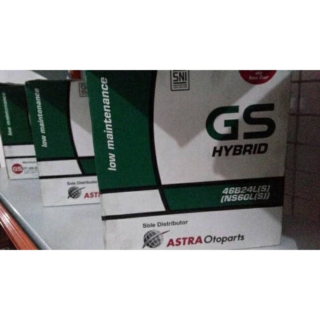 [New] Original Gs Astra Hybrid Ns60 / Ns60L / Ns60Ls Aki Basah Berkualitas