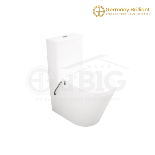 GERMANY BRILLIANT KLOSET DUDUK WASH DOWN TWO PIECE TOILET (BRILLIANT WASHER ) (GBC-TW008)