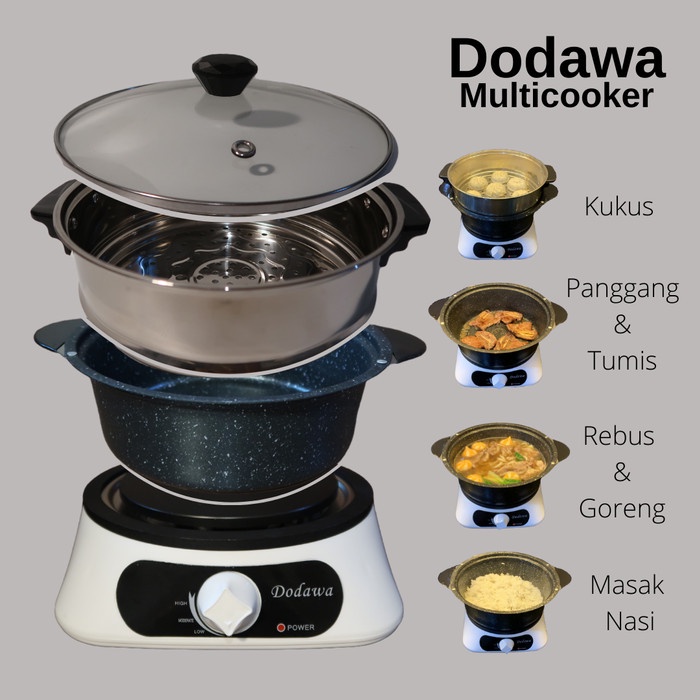 [New Ori] Dodawa Multicooker - Kompor Listrik  Panci Multifungsi Diskon