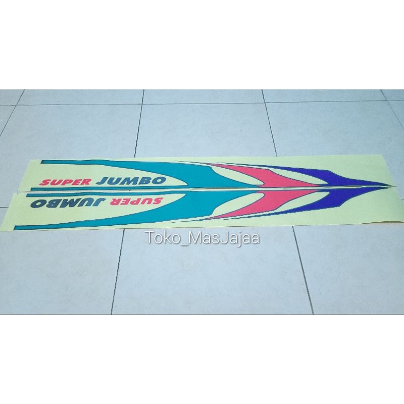 stiker sticker list body samping espass zebra super jumbo 1300 1500 / stiker super jumbo pick up / s
